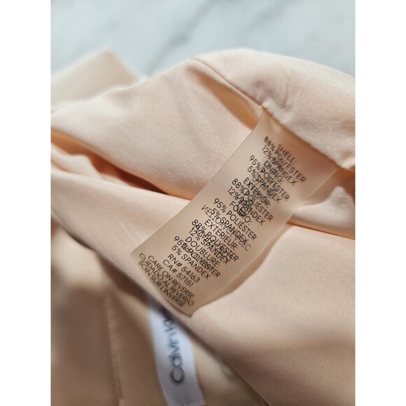 Calvin Klein Beige Pencil Skirt Size 2 | Faux Wrap Front | Office Career Wear - Picture 9 of 10